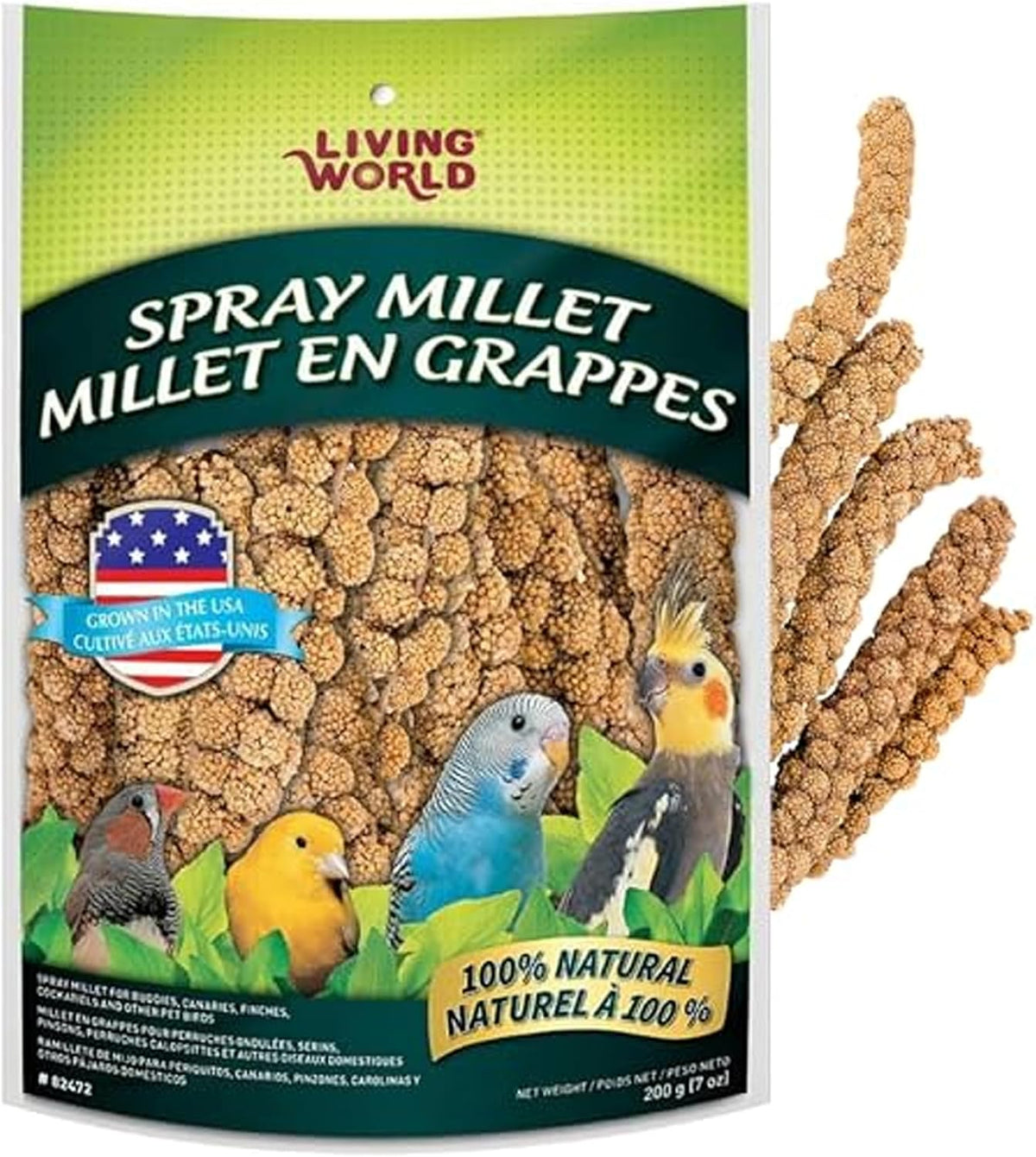 Living World - Millet Spray for Birds, 7 Oz