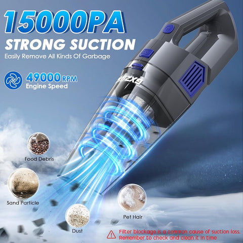 Gxzsk Handheld Vacuum Cordless, Hand Held Car Vacuum Cleaner, Hand Vacuum