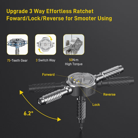 T Handle Ratchet Screwdriver Set, Upgraded 62 in 1 Magnetic Screwdriver Set