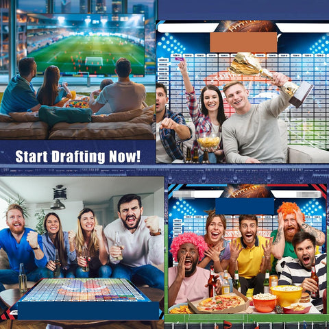 ROPODE Fantas Football Draf Board Kit 2026-2027 Seaso–Include Traceless 690+ Labels