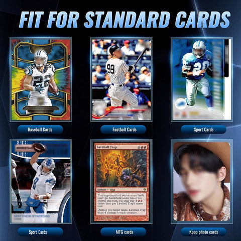 600ct Clear Card Sleeves for Trading Cards, Baseball Sports Soft Sleeves