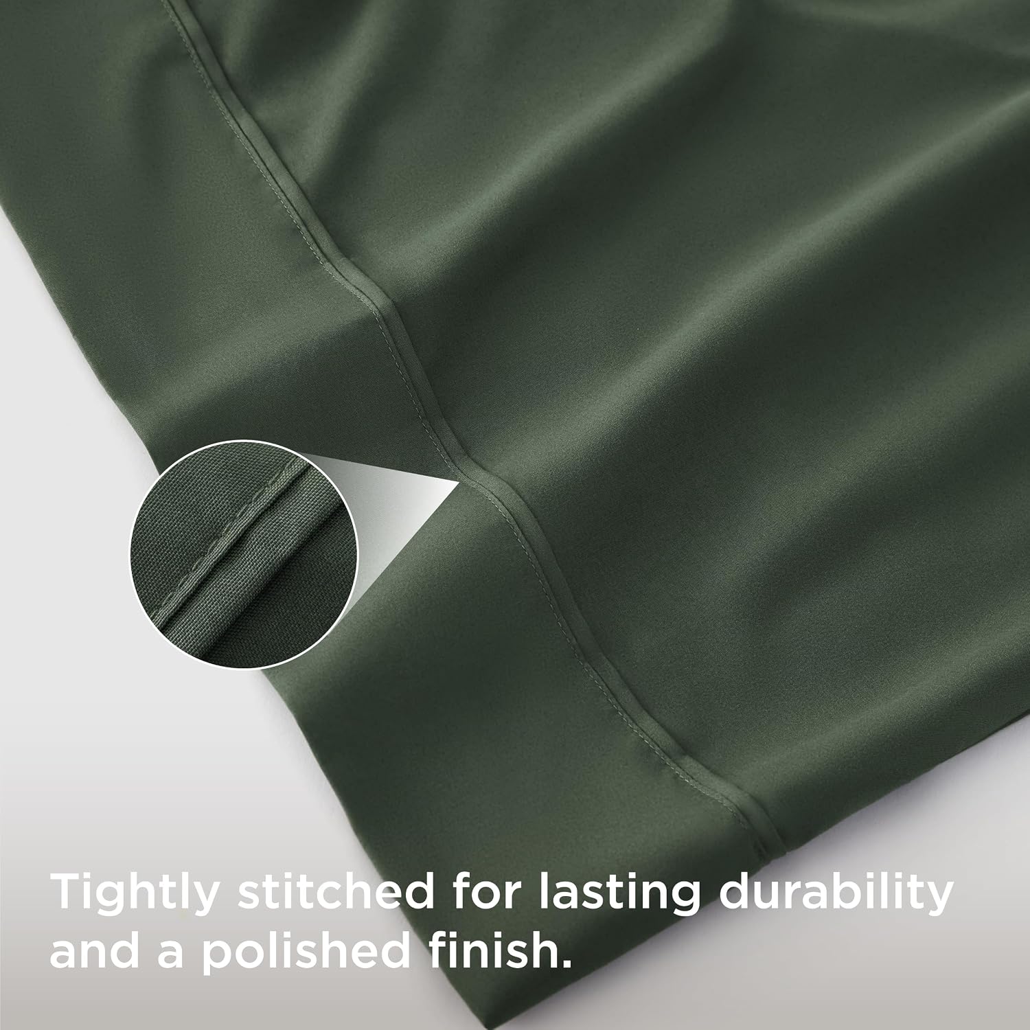 Bedsure Body Pillow Case Cover - Olive Green Brushed Microfiber Long Pillow Cases, Ultra Soft and Cozy Body Pillowcase with Envelope Closure for Kids, Wrinkle, Fade Resistant, 1 Pack, 20x54 Inches