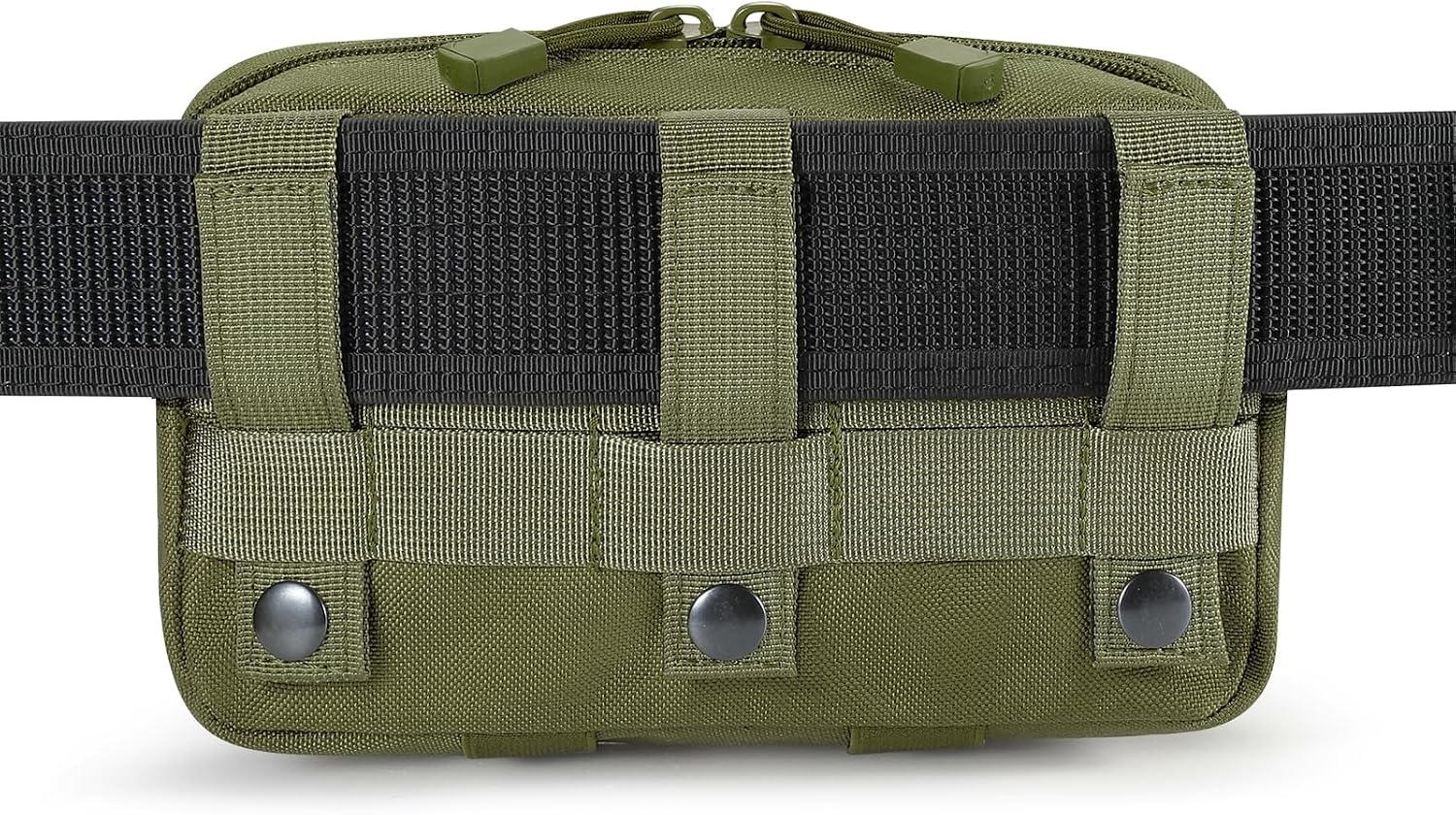 FRTKK Tactical Molle Admin Pouch Utility Laser Cut EDC Tool Pouch Bag Horizontal Modular Pouches Include US Flag Patch and Keychain