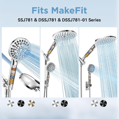 MakeFit Genuine Replacement Filter for Handheld Showerhead 2-PACK (MFR101)