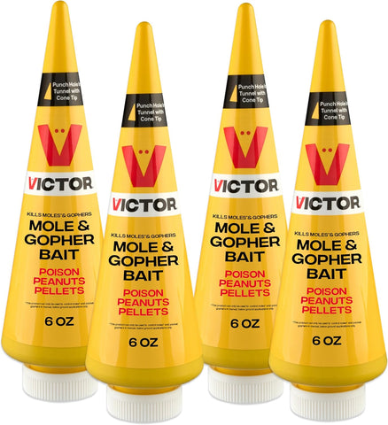 Victor Outdoor Mole & Gopher Poison Peanuts 4-Pack