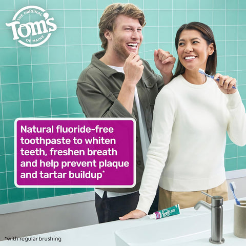 Tom's of Maine Antiplaque and Whitening Toothpaste, Peppermint, 2Pk, 5.5 oz
