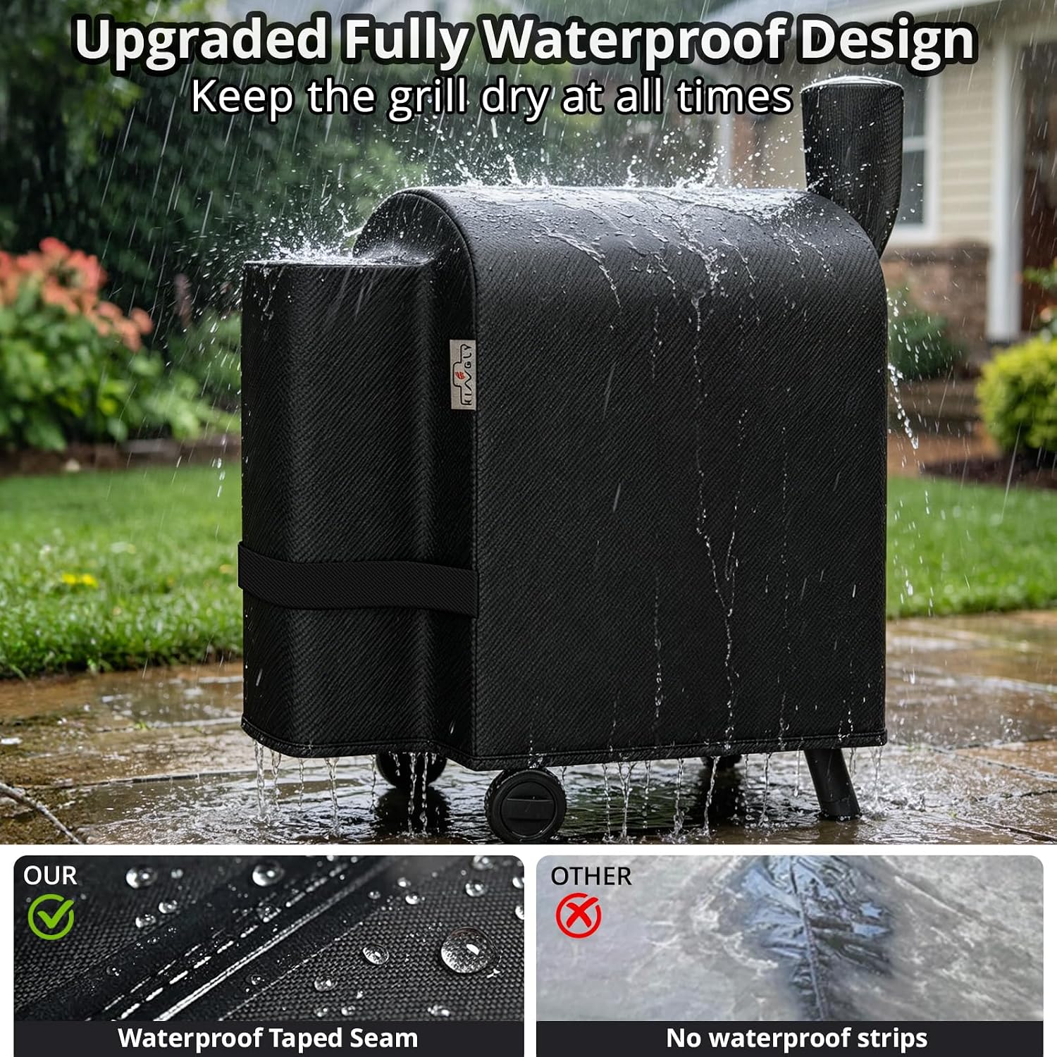 Pellet Grill Cover for Traeger Pro 22/575 Series,1000D Heavy Duty Material