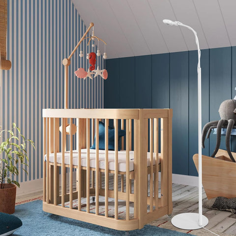 Didalo Floor Stand for Nanit Pro Baby Monitor, Gooseneck Swivel Holder Mount with Adjustable Height and Stable Base,Without Tools or Wall Damage(Camera not Included)