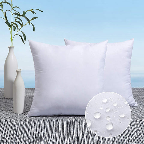 MIULEE Pack of 2 18x18 Inch Outdoor Pillow Inserts