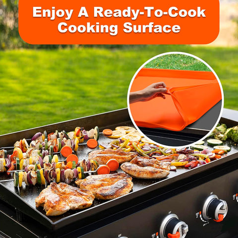 NancyL 36 Inch Silicone Griddle Cover for Blackstone