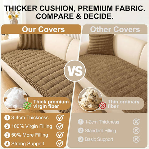 Smiry Couch Cover for Dogs, Non Slip Washable Sofa Protector for Pets