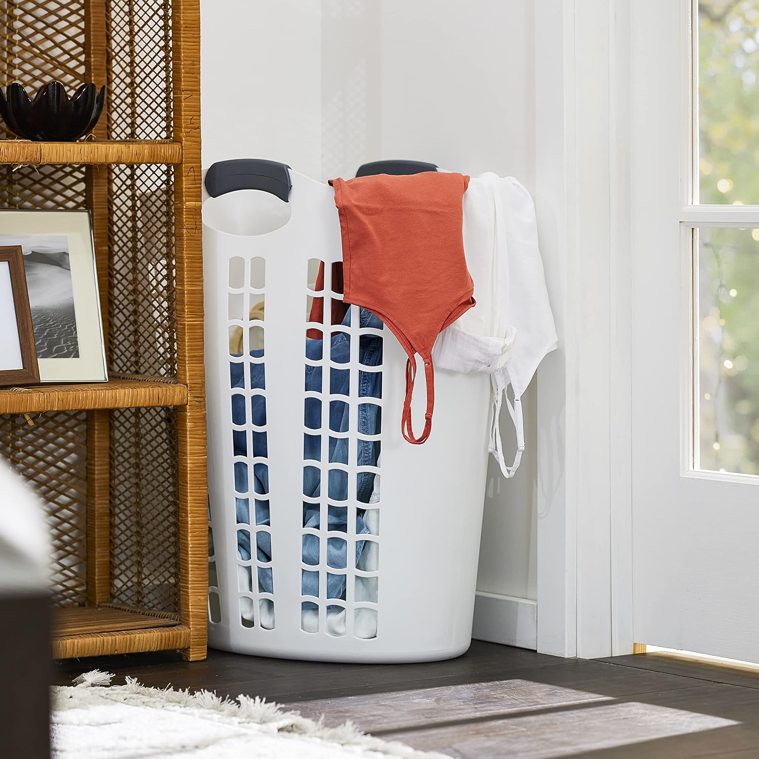 Gracious Living 4 Pack Easy Carry Flex Hamper, Large 87.5L Laundry Basket
