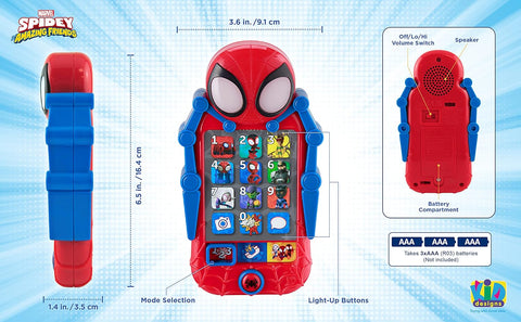 Spidey and His Amazing Friends Toy Phone for Toddler with Learning Games