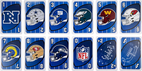 Mattel Games Giant UNO NFL Game for Kids, Adults & Family with Oversized Cards