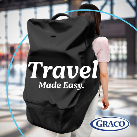 Graco Car Seat Travel Bag, Padded Water Resistant Backpack for Air Travel