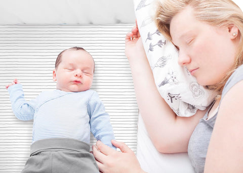 100% Organic Cotton 2 Pk Bedside Sleeper Bassinet Fitted Mattress Sheets Perfectly Compatible with Mika Micky, Baby Delight, Ronbei, Chicco, Cloud Baby, AMKE, Angelbliss, Arm's Reach. Cloud, Stripe