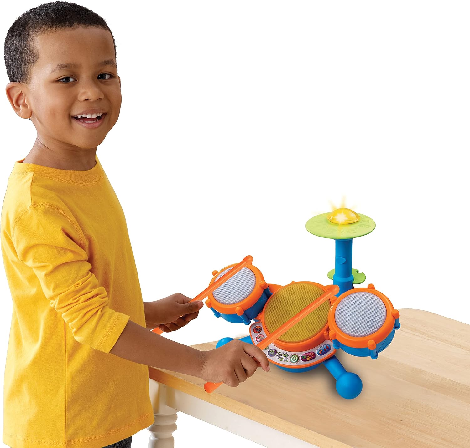VTech KidiBeats Drum Set (Frustration Free Packaging), Orange