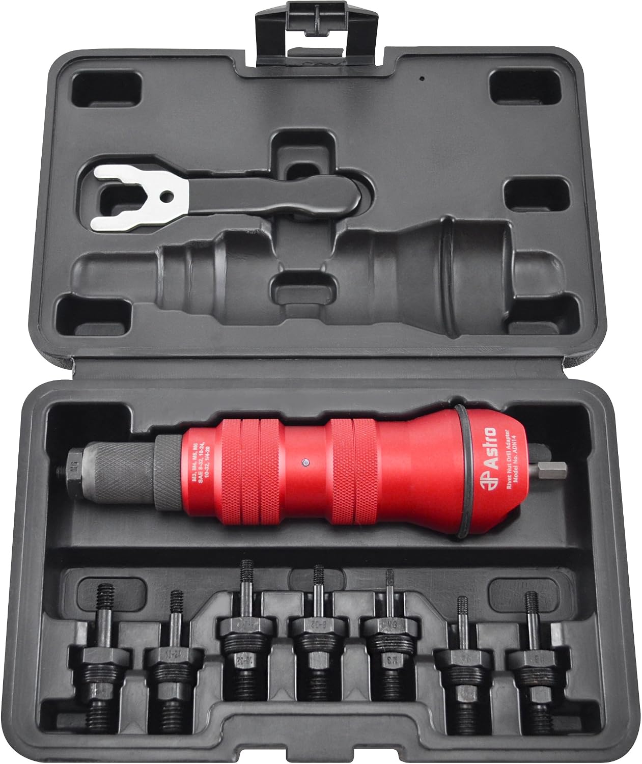 Astro Pneumatic Tool ADN14 Rivet Nut Drill Adapter Kit