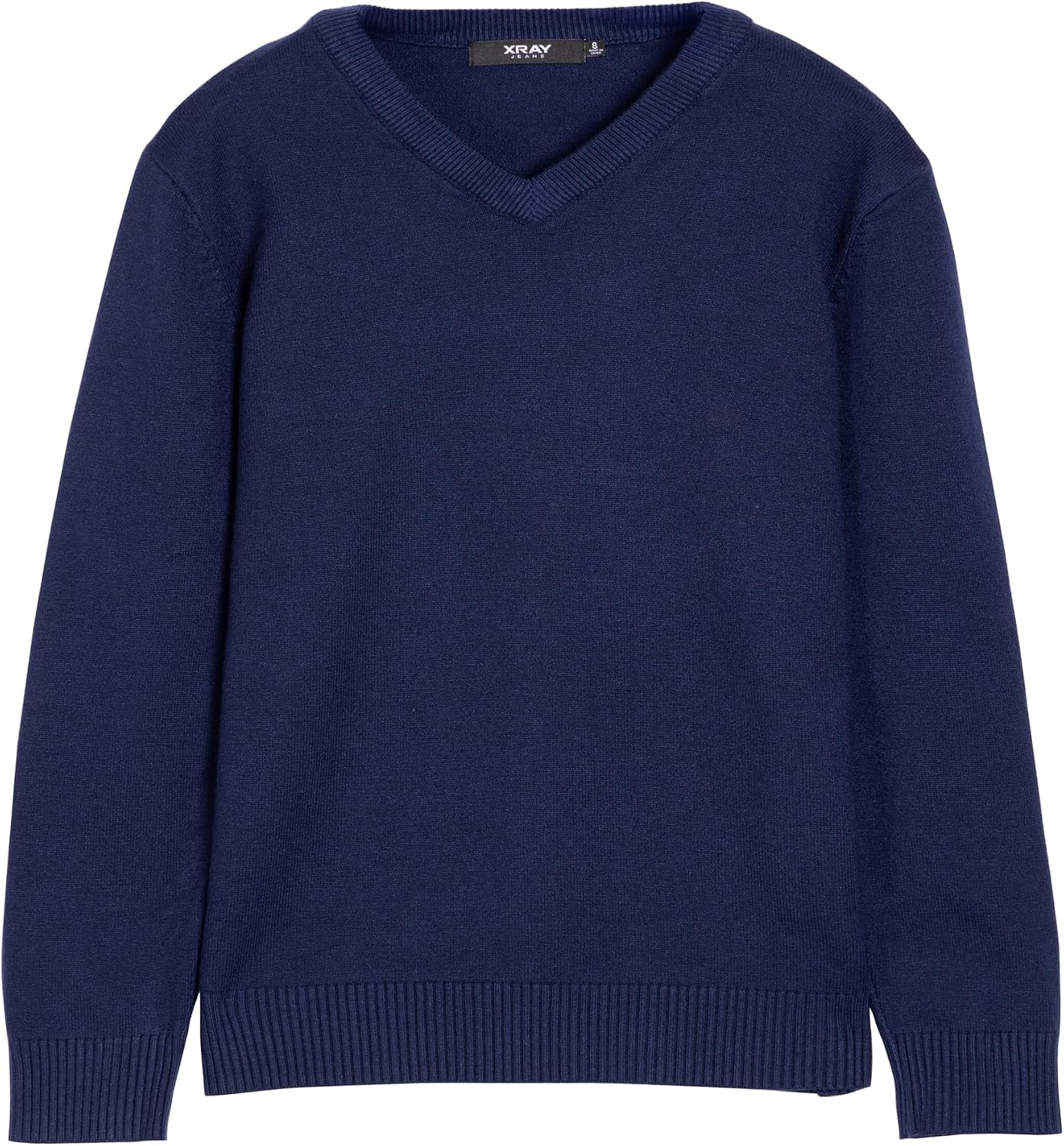 X RAY Boys School Uniform Sweater V-Neck (XS - XXL), Big Boys' & Little Kids Youth Long Sleeve V Neck Pullover Sweater