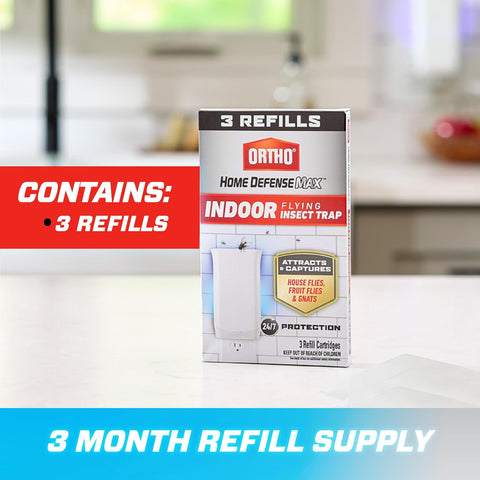 Ortho Home Defense Max Indoor Flying Insect Trap Refills, 3 Catridges