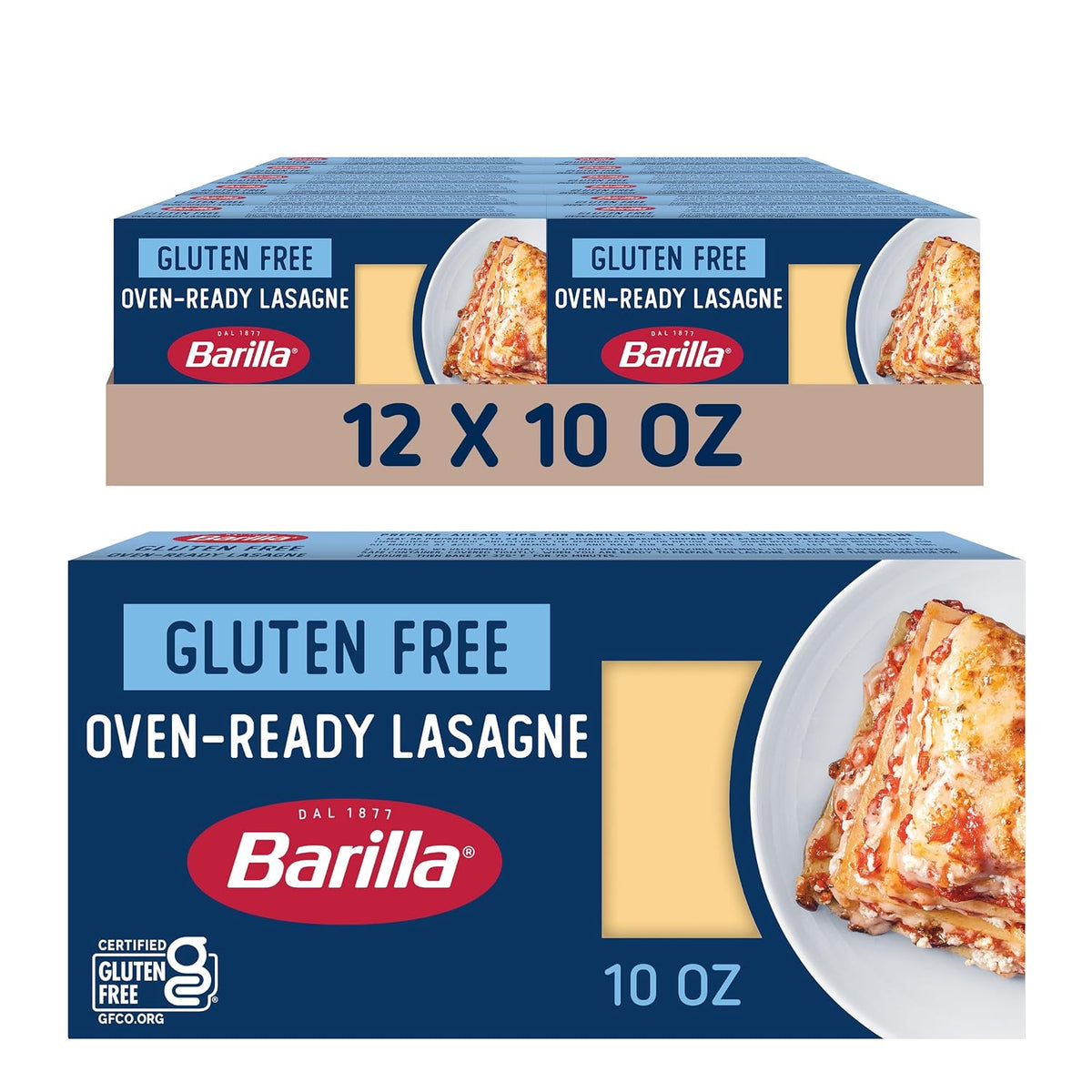 Barilla Gluten Free Oven Ready Lasagne, Non-GMO, 10oz. (12PK)