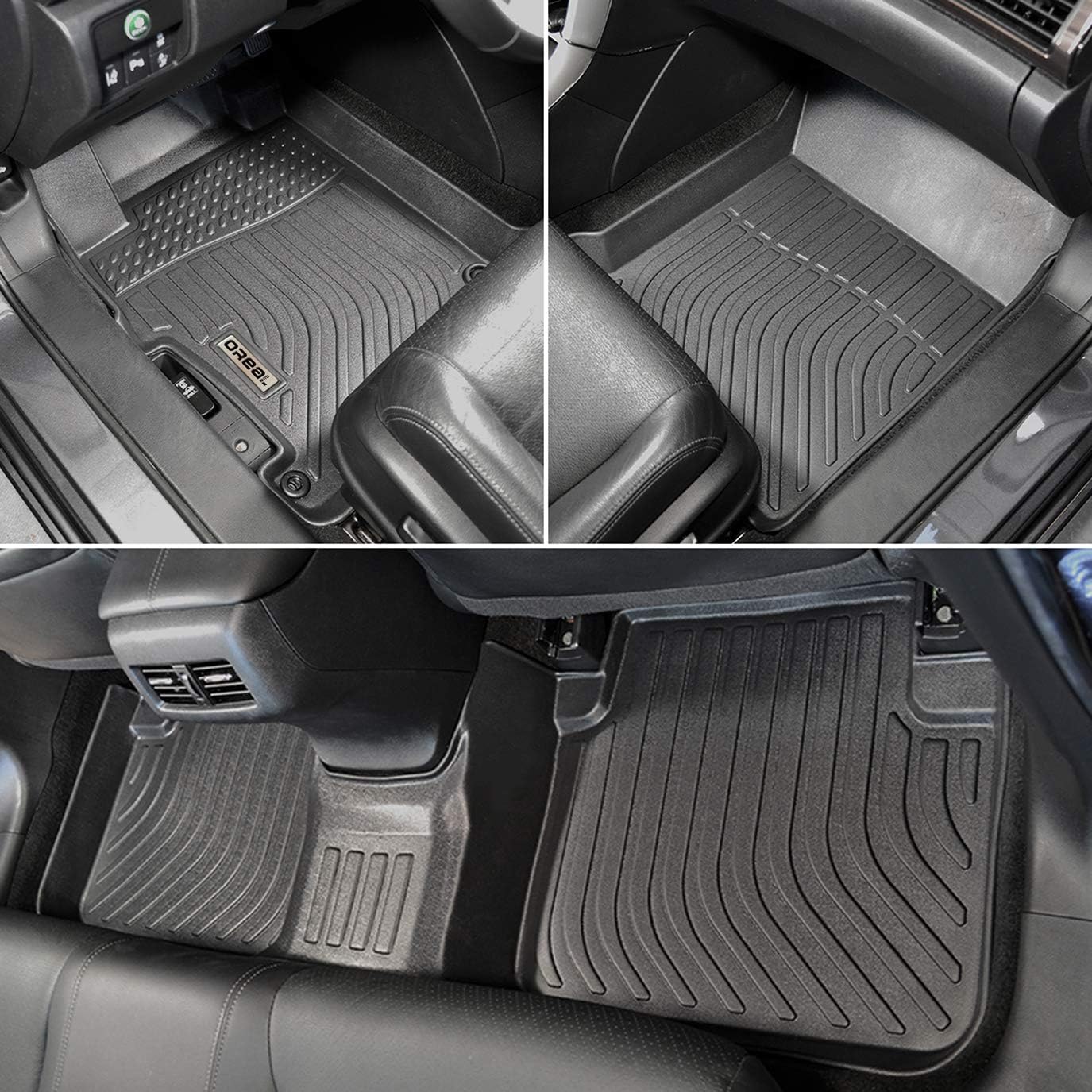 orealtrend Car Floor Mats Compatible with Honda Accord 2013-2017 (Only for Sedan, Not for Coupe Model) Heavy Duty All Weather Guard Water Spill Proof Front Rear Carpet Custom Fit for Men Dad