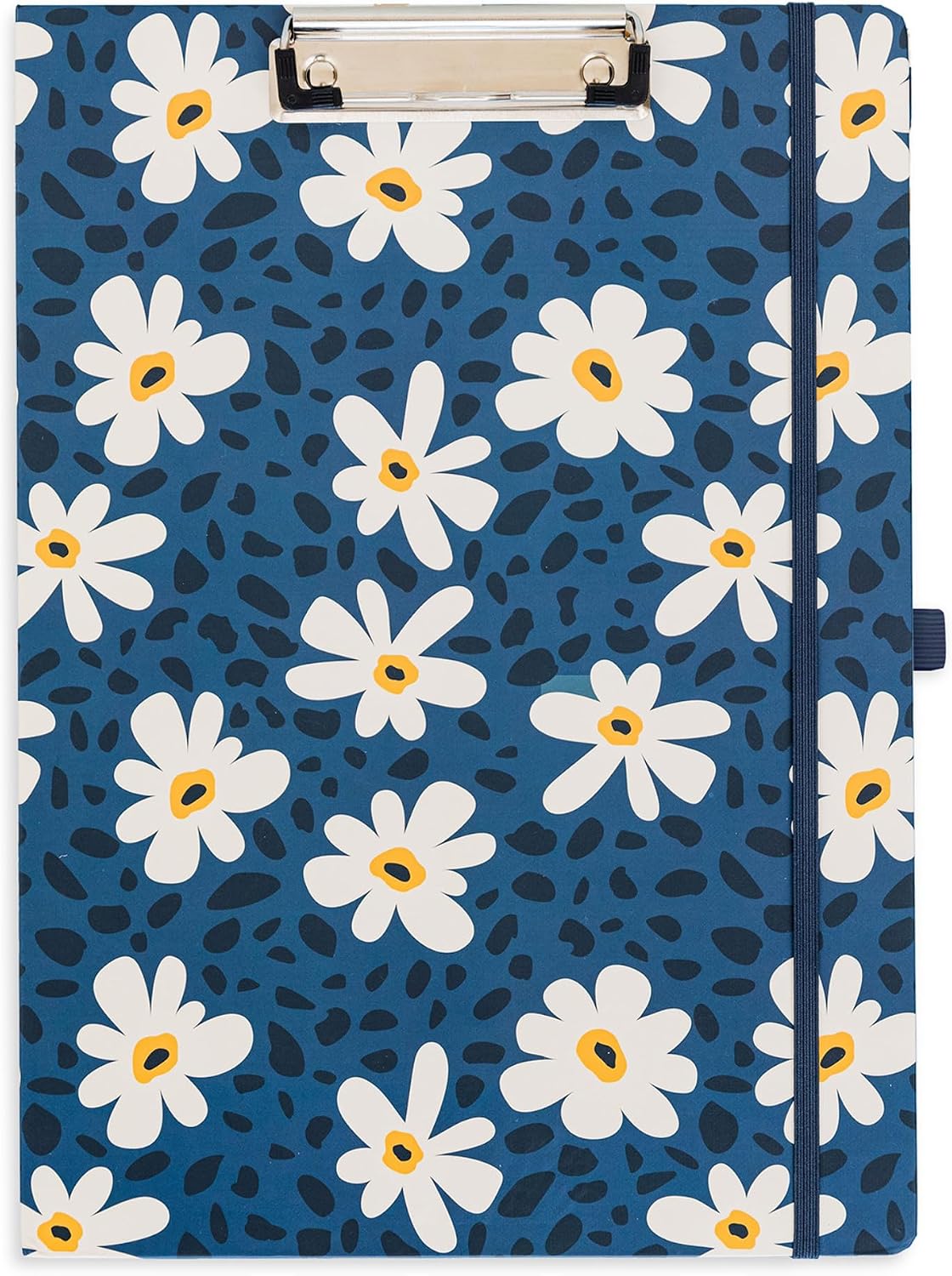 Steel Mill & Co. Cute Clipboard Folio with Notepad, Leopard Daisy