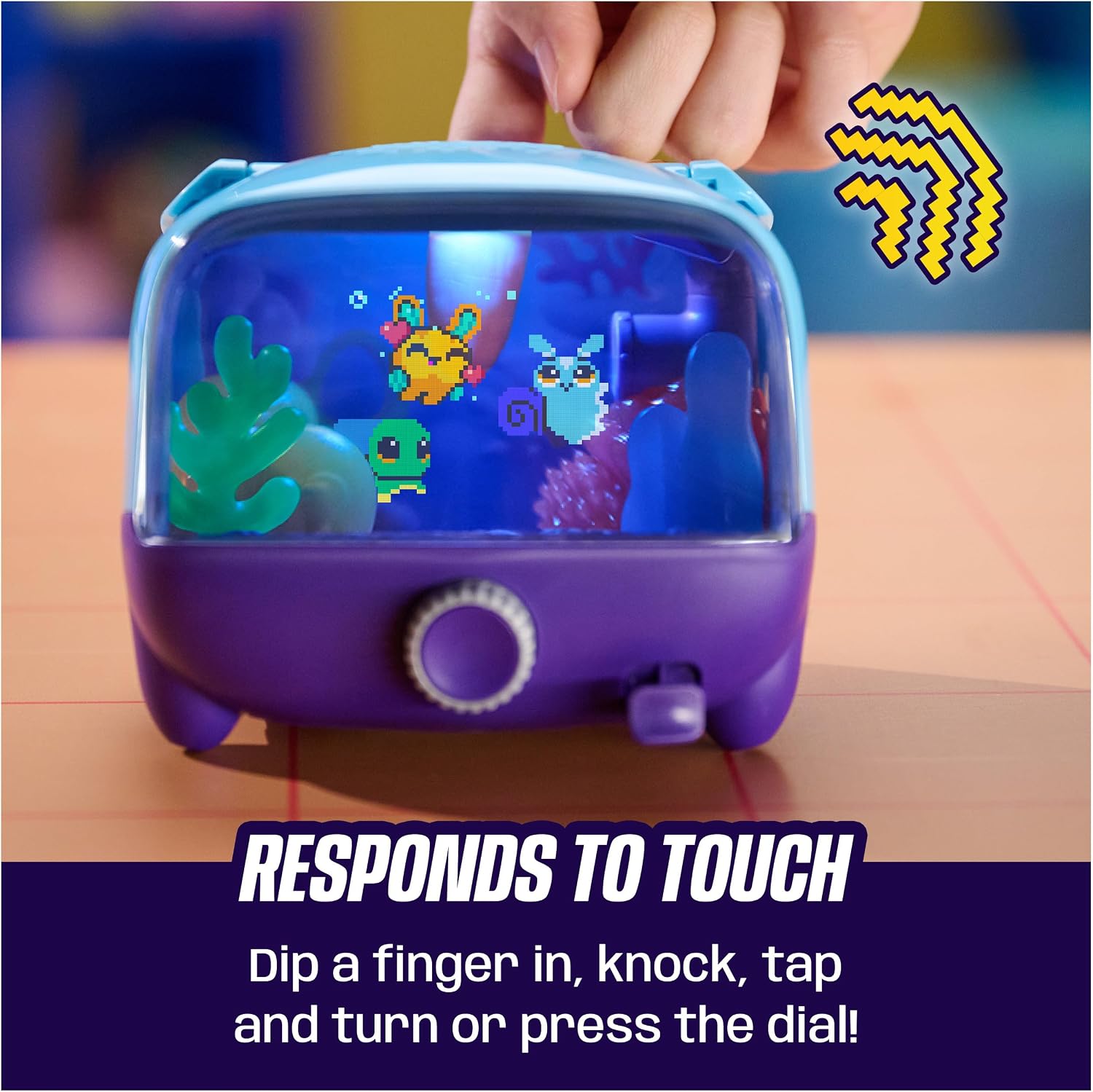 BITZEE Aquarium Interactive Fish Tank Toy & Digital Pet, Ages 5+