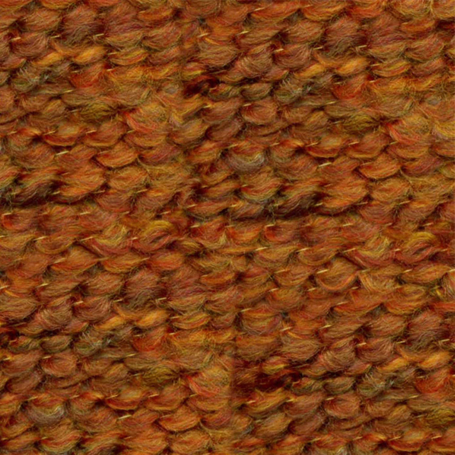 Lion Brand Yarn, Homespun Bulky Crochet Yarn, Wild Fire, Orange, 3 Pack
