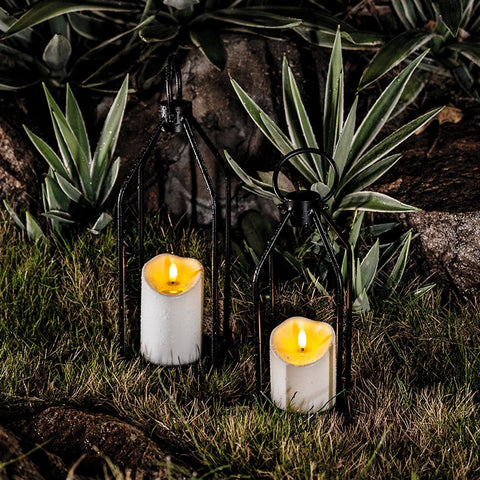 Homemory Outdoor Waterproof Flameless Candles, LED Candle with Remote, 3Pcs