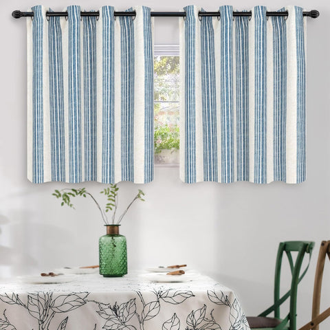 DriftAway Chris Blackout Curtain 2 Panels Grommet, W52xL36, Jean Navy