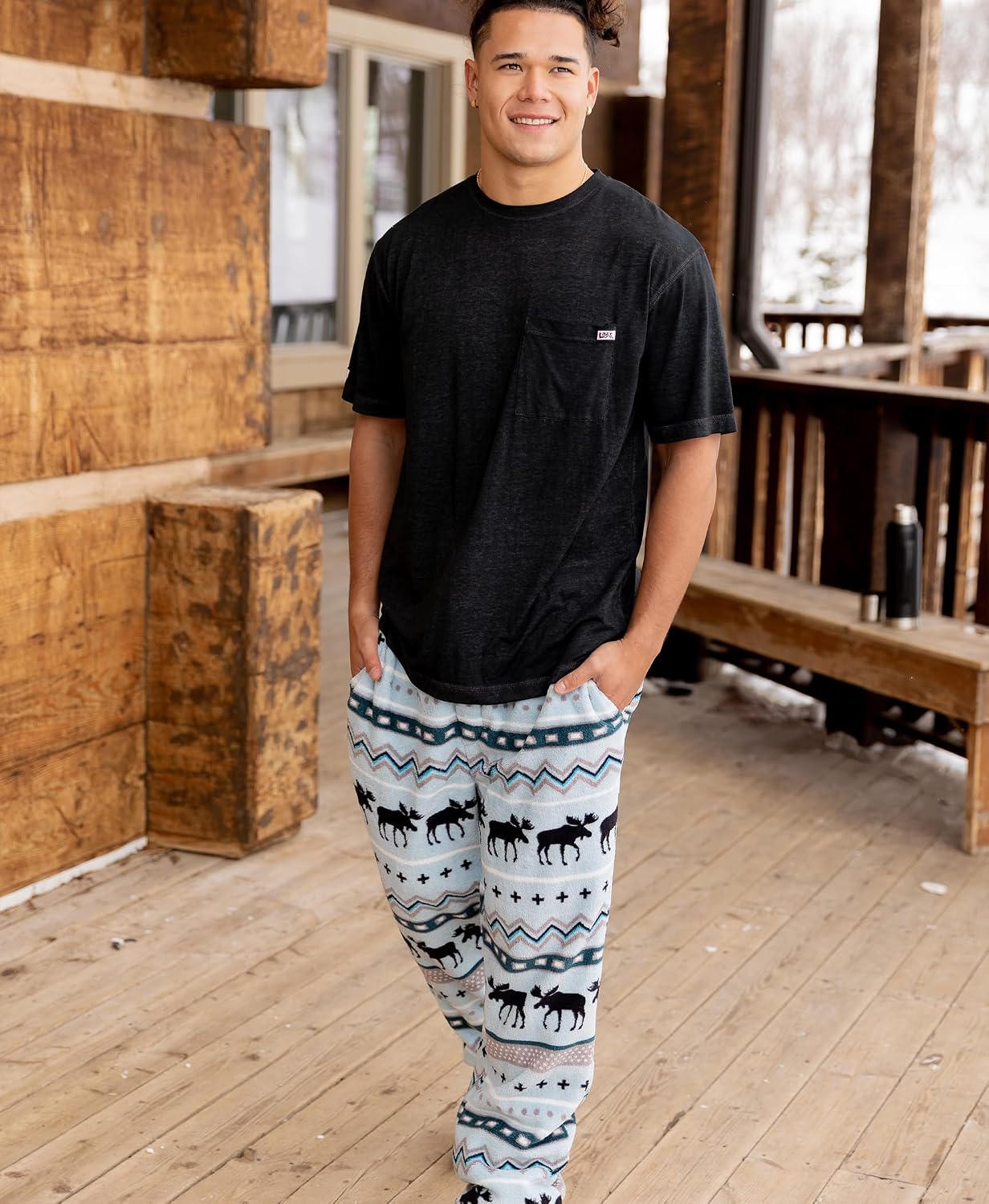 LazyOne Mens Fleece Pajama Pants, Pajama Bottoms for Men, Warm Pajama Pants