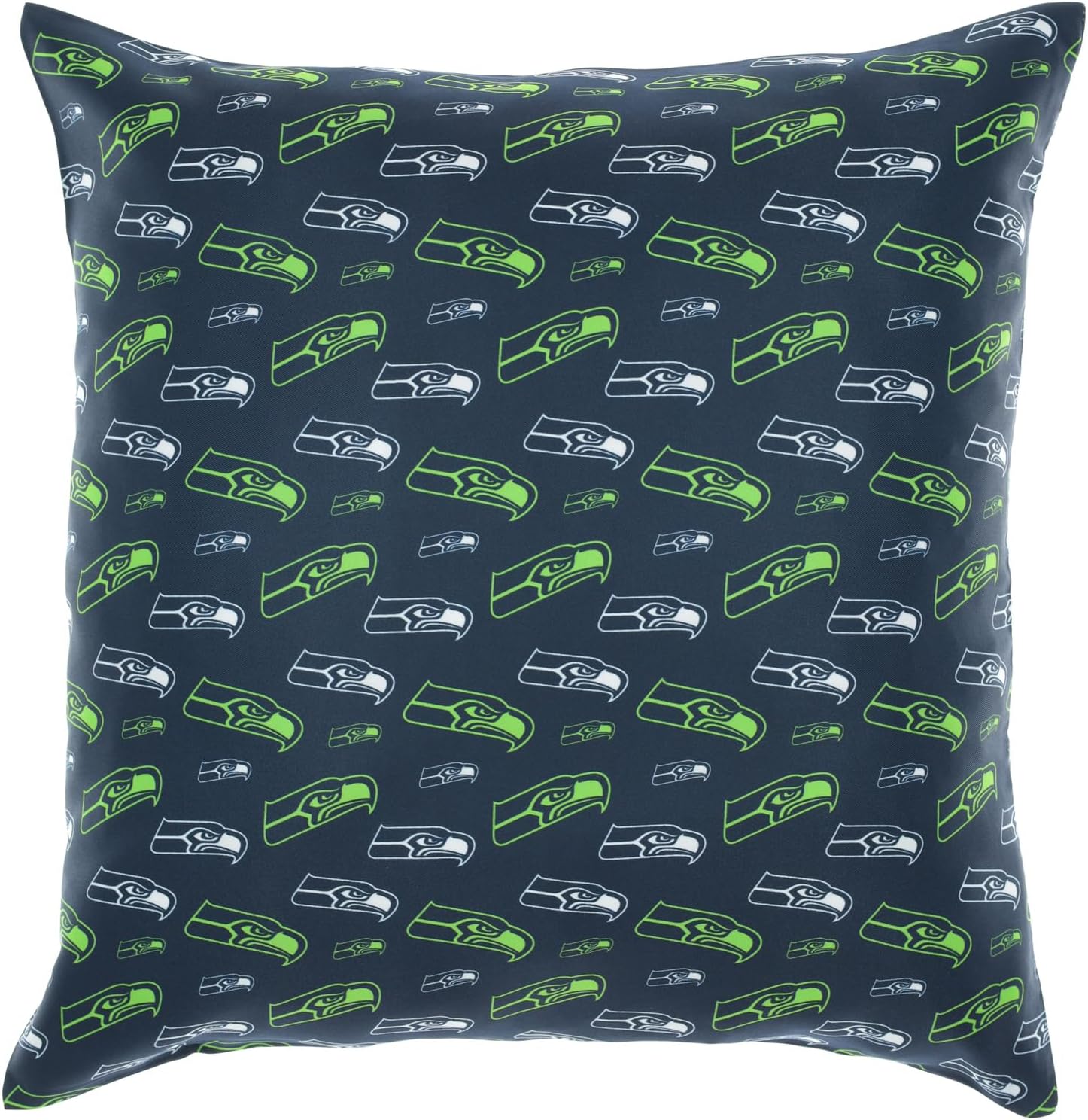 FOCO NFL 2 Pack Throw Pillow Cover 18 x 18, Seattle Seahawks