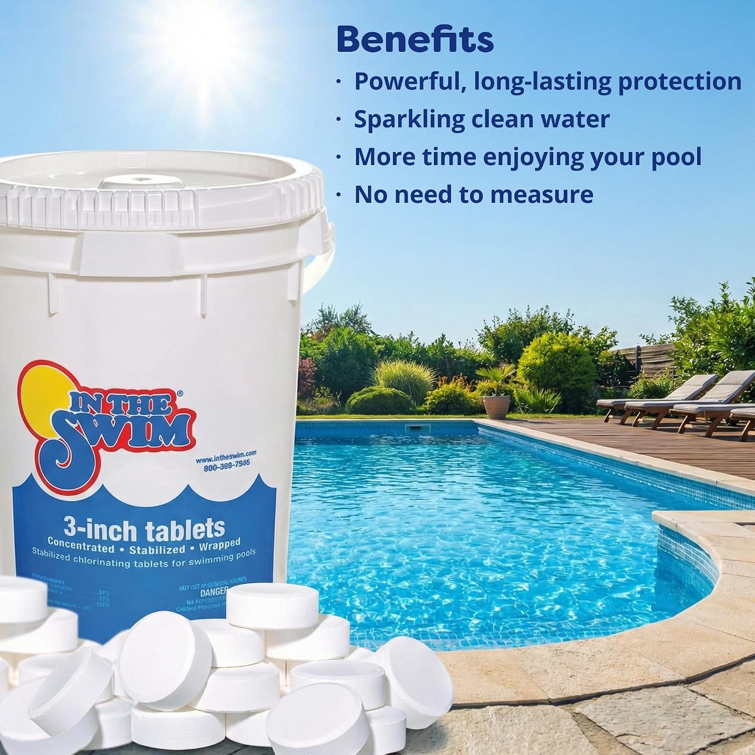 In The Swim Chlorine-Free Shock and Chlorine Tablets Exra Large Bundle