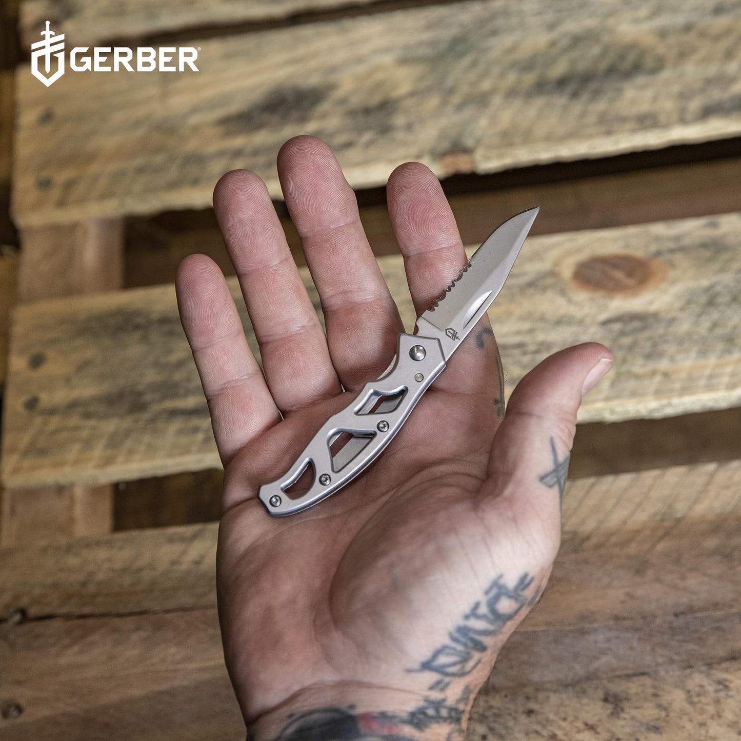 Gerber Gear Paraframe Mini Pocket Knife - 2.2" Plain Edge Blade Length Folding Knife - EDC Gear and Equipment - Stainless Steel