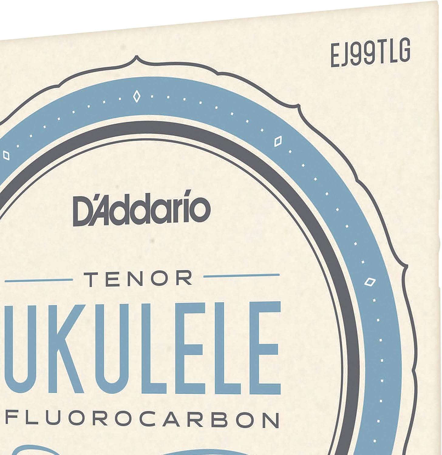 D'Addario Ukulele Strings Fluorocarbon Tenor EJ99TLG Low-G, 4-String Set