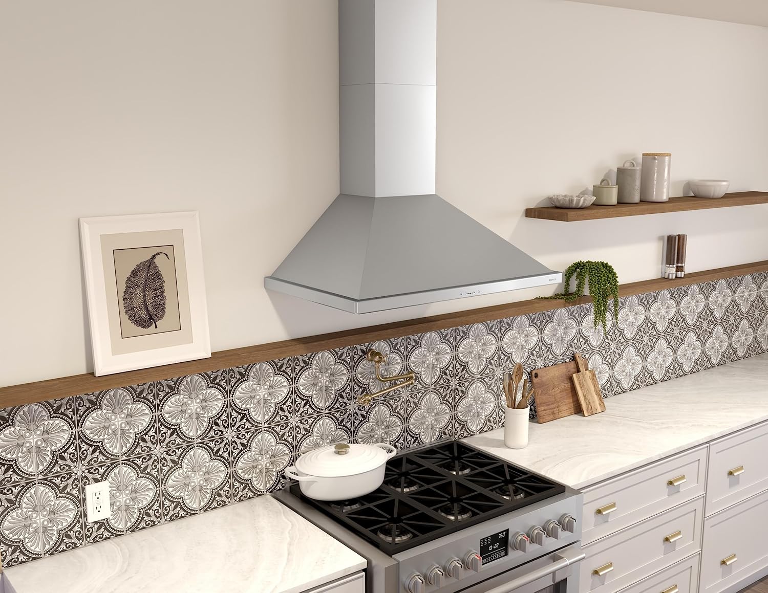 Siena Energy Star 30 in. 400 CFM Ducted Wall Mount Range Hood in Stainless Steel