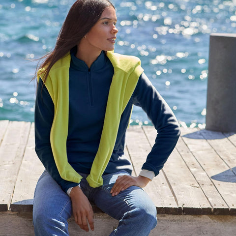 Lands' End Women's Fleece Quarter Zip Pullover