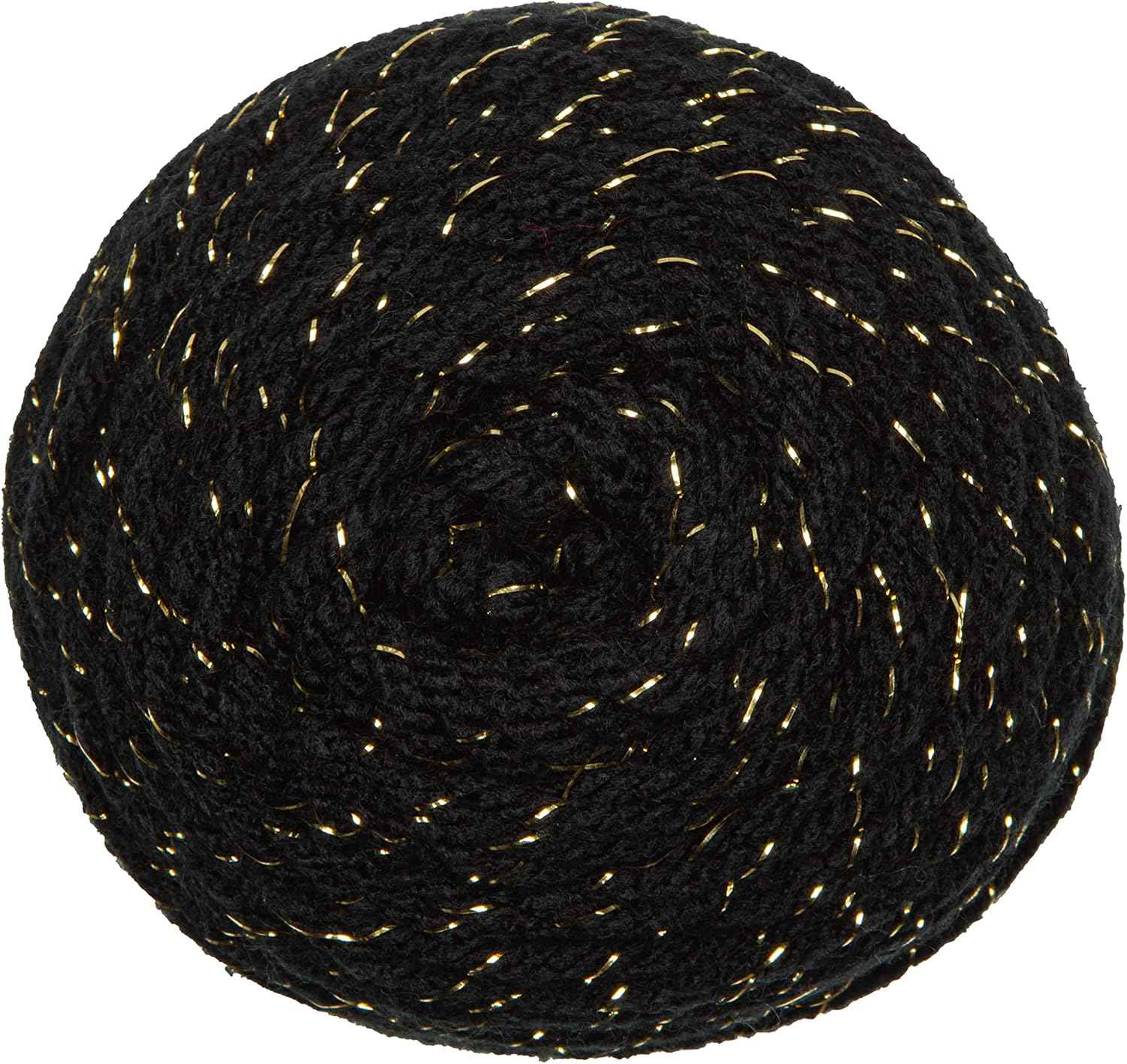 Red Heart Super Saver Metallic Yarn for Crocheting, Black Gold, 3-Pack