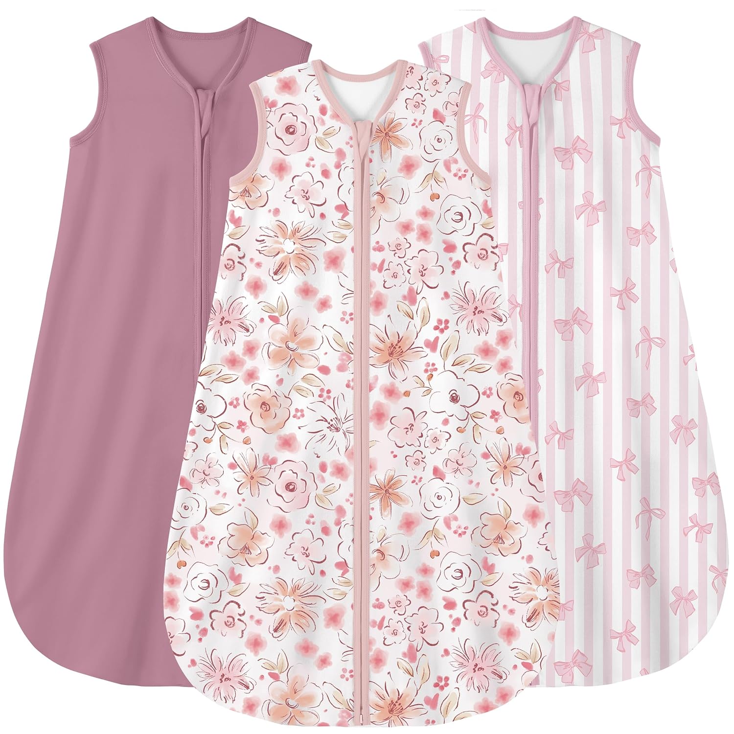 Yoofoss Baby Sleep Sack 0-6 Months 100% Organic Cotton TOG 2.5 2-Way Zipper
