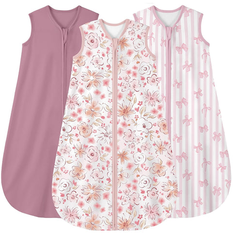 Yoofoss Baby Sleep Sack 0-6 Months 100% Organic Cotton TOG 2.5 2-Way Zipper