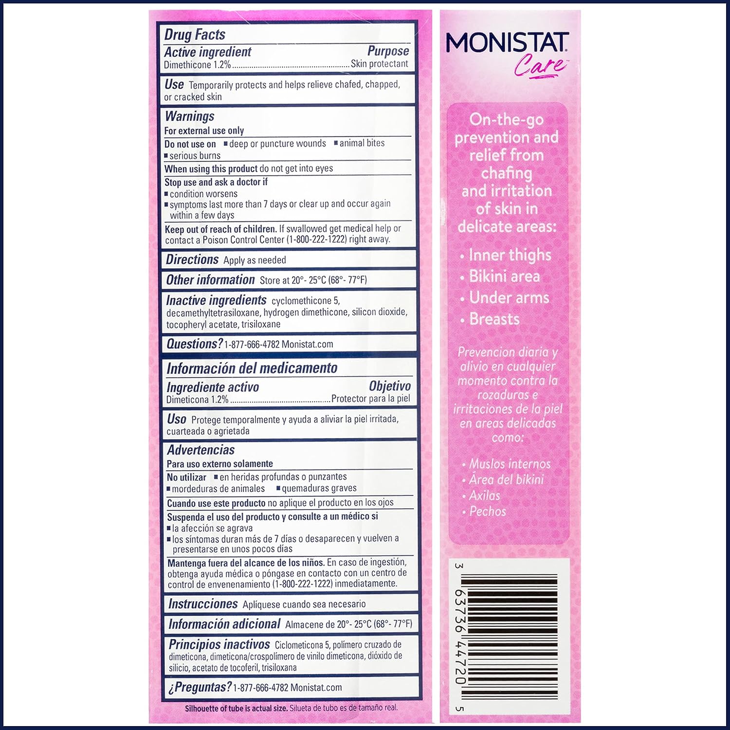 Monistat Chafing Relief Powder Gel, Long-Lasting Protection, 1.5 Oz