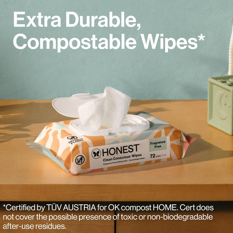 The Honest Company Multi-Use Baby Wipes, Sunburst, 864 Count