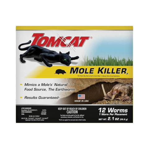 Tomcat Mole Killer(a), 12 Worm Baits