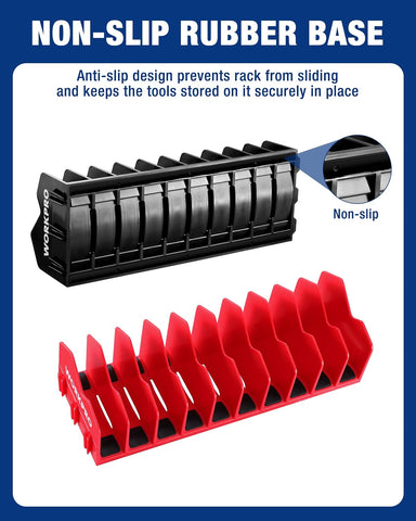 WORKPRO 4-Pack Plier Organizer Rack, 40-Slot Tool Organizer and Storage