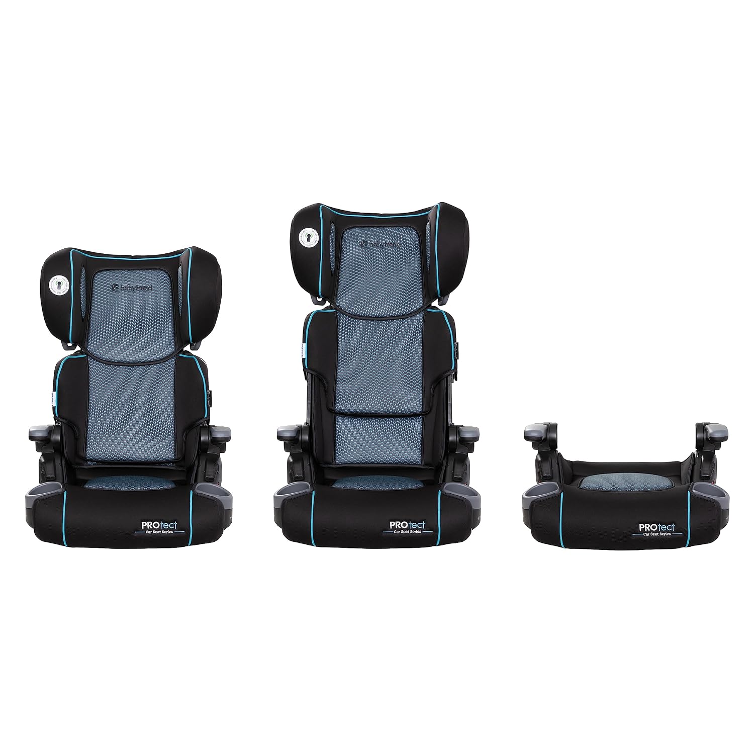 Baby Trend Protect 2-in-1 Folding Belt-Positioning Booster Seat, Aqua Tech