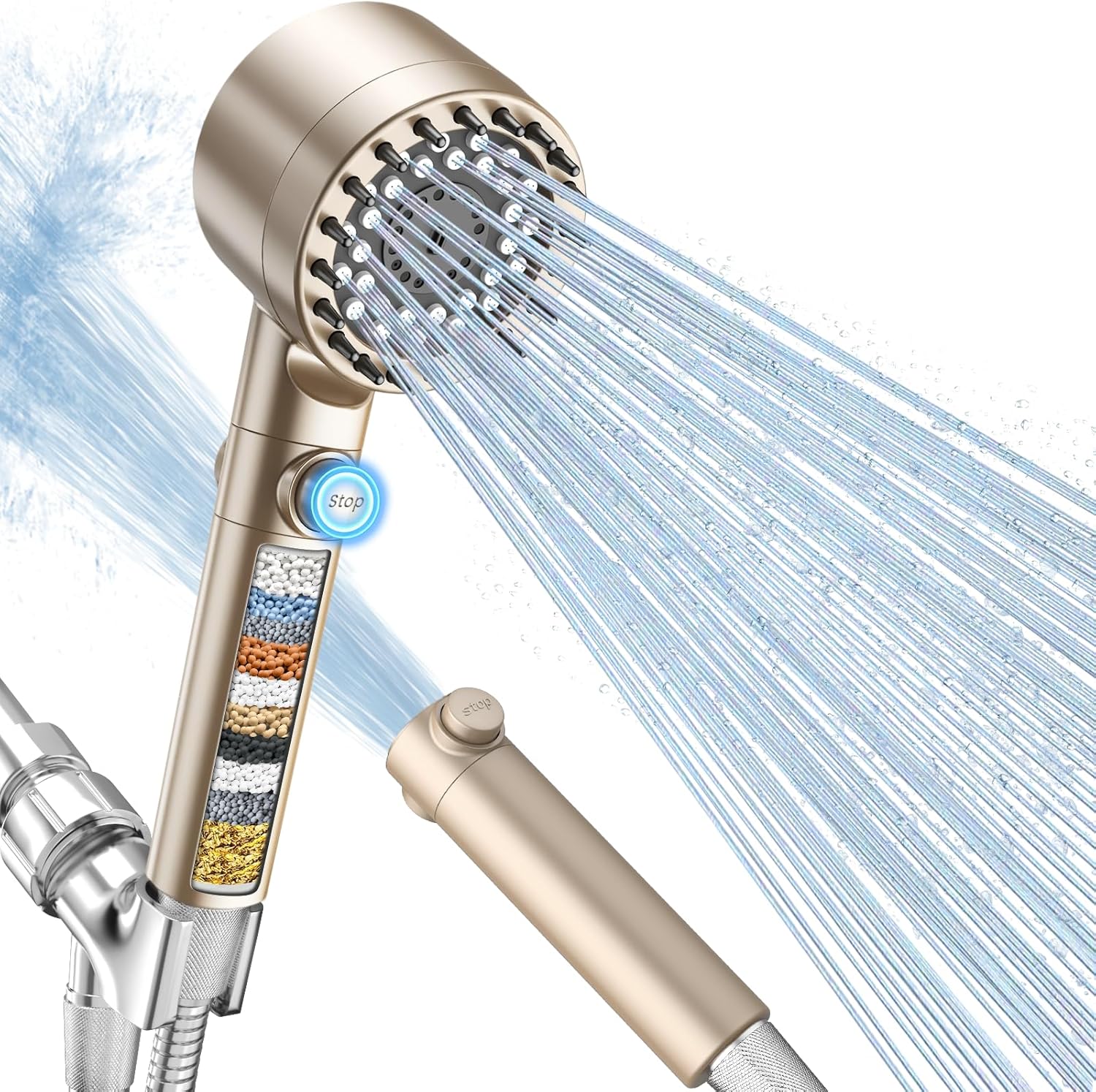 FEELSO Filtered Shower Head with Handheld, High Pressure Shower Filter Head