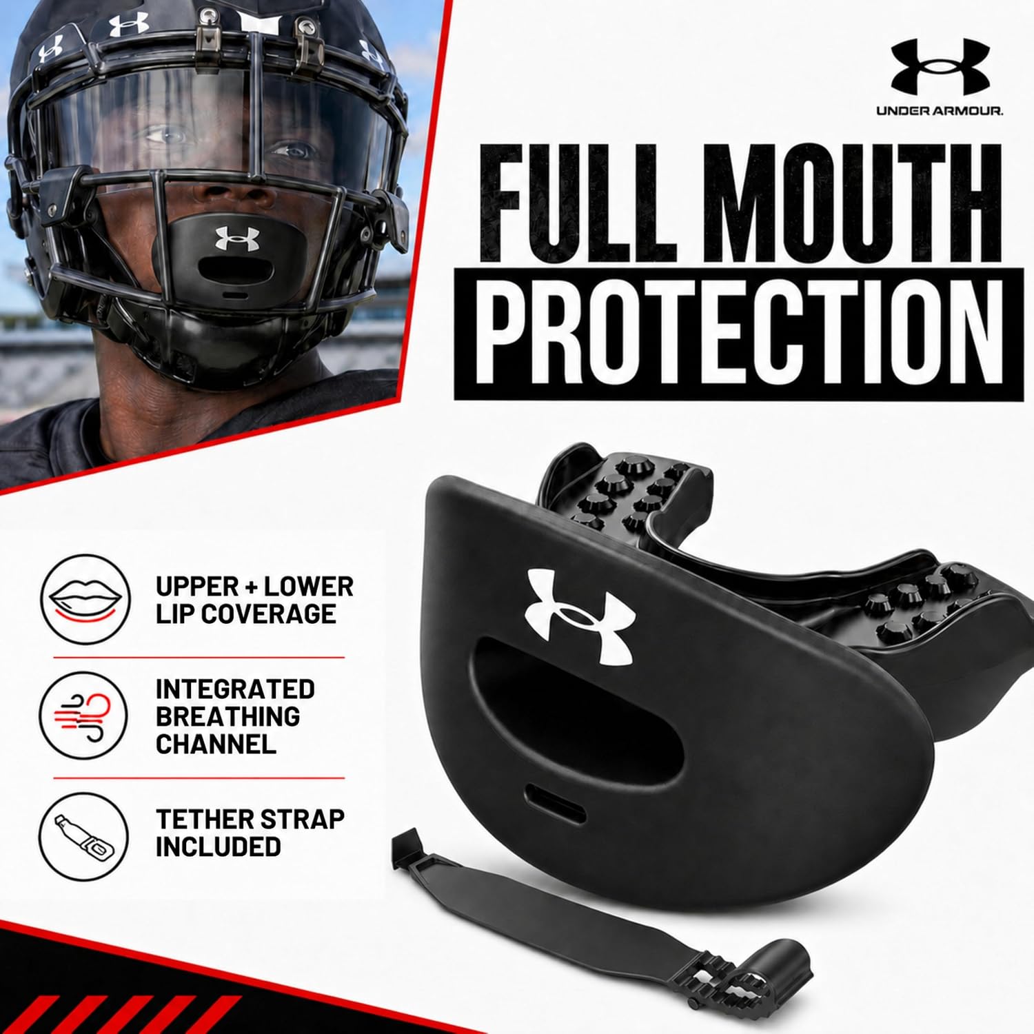 Under Armour Armour Air Lip Guard Blue One Size
