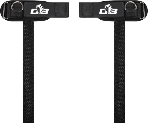 Ekkovision EKKO Weight Lifting Straps With Cuffed D Ring, Wrist Support for Men, Heavy Duty Thick Comfortable Lifting Straps, Secure Fit, Enhanced Grip, Straps for Weightlifting & Gym Training