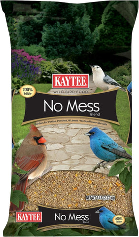 Kaytee Wild Bird No Mess Food Seed Blend for Cardinals, 5 Pound